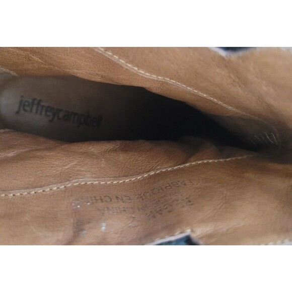 Jeffrey Campbell Blue And Floral Regan 2 Ankle Booties Sz 6.5 - Picture 8 of 9